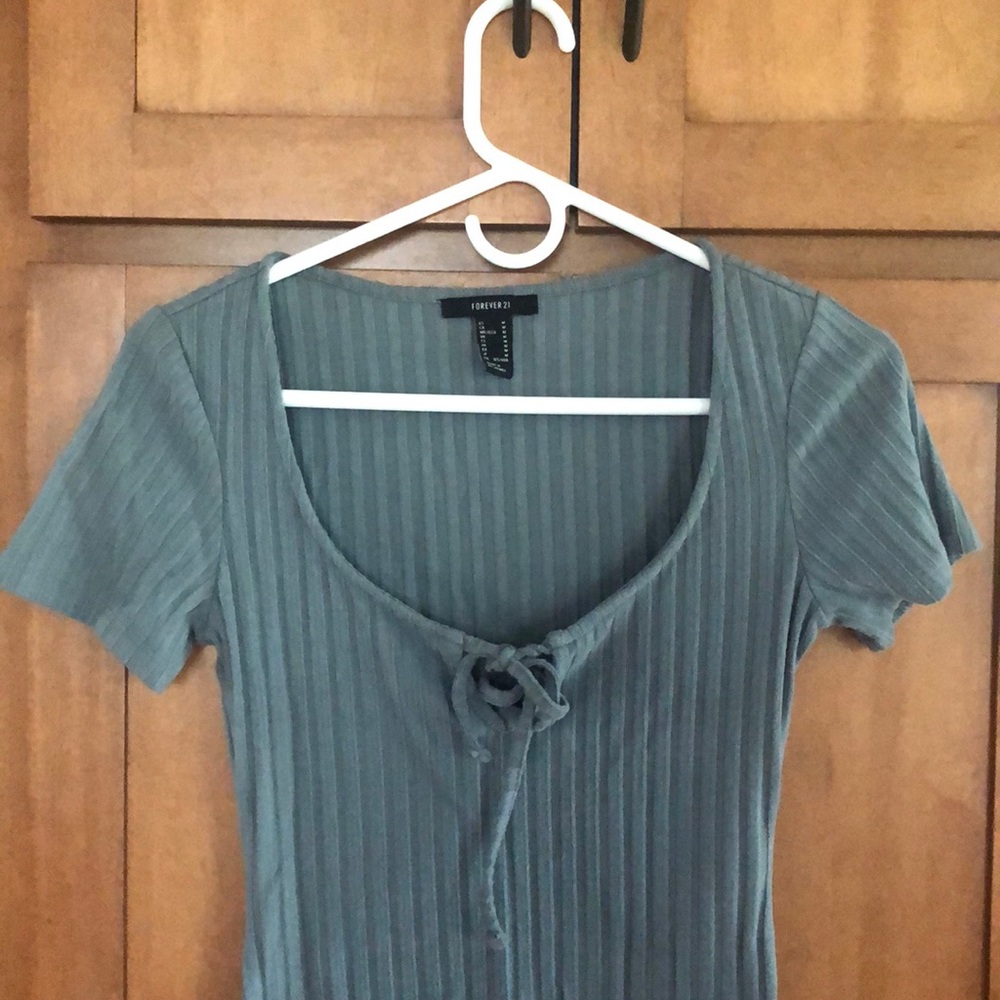 Blue/grey body suit from forever 21